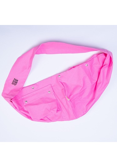 Pawstar Pembe Gabardin Çanta Kedi Köpek Taşıma Çantası