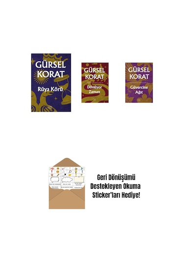 Rüya Körü + Dönüyor Zaman + Güvercine Ağıt + Okuma Sticker'ları