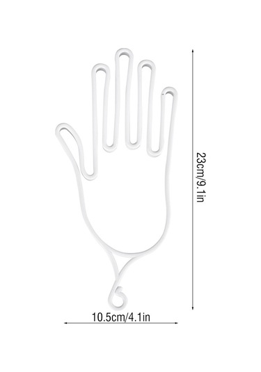 Geeksen Golf Eldiven Tutucu Abs Malzeme Eldiven Şekli Koruyucu Ve Kurutucu Aksesuar Beyaz, 2 Adet Beyaz