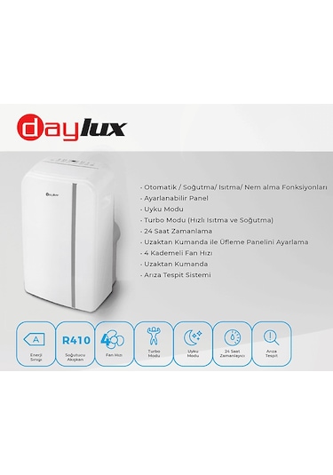 Daylux Mobil Tip Klima Beyaz