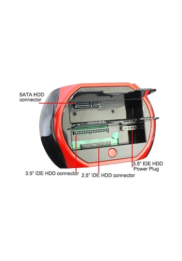 Molix Harici Usb 2.0 2.5" 3.5" Ide+Sata Hdd + Docking