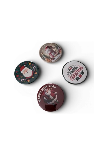 Yılbaşı Buzdolabı Magnet Seti No: 3 4 Adet Magnet