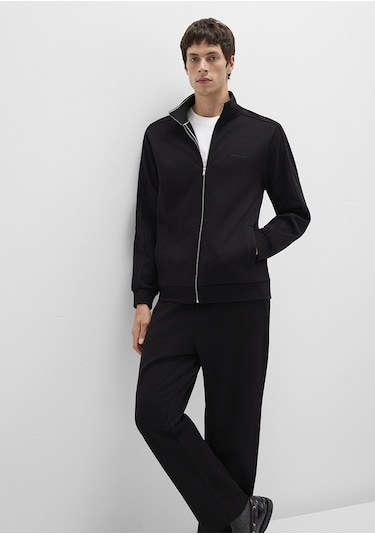 Mavi - Fermuarlı Siyah İnterlok Sweatshirt 0s10381-900 Siyah