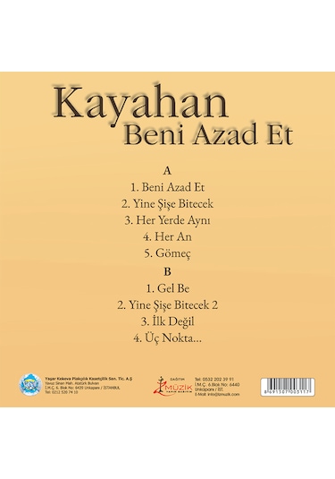 Plak - Kayahan / Beni Azad Et