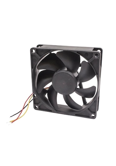 3 Kablolu Pwm Kasa Fanı 92x92x25 Mm 12v Dc Soğutucu Sessiz Fan