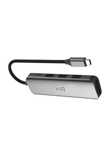 Bix Type-C Usb 3.0 Pd Kart Okuyucu 3 Portlu Çoklayıcı Hub