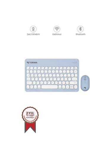 Torima TMK 08 Optik Kablosuz Bluetooth Klavye  Mouse Seti