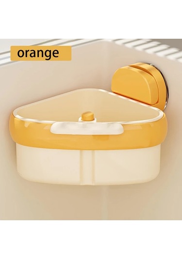 Maxaccess Turuncu Emniyetli Drenajlı Duş Mutfak Rafı Banyo Lavabo Saklama Ünitesi Turuncu