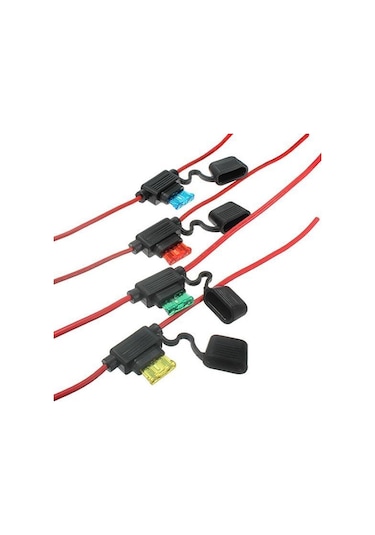 Araba Oto 10a 15a 20a 30a Orta Boy Su Geçirmez Standart Bıçak Tipi Sigorta Tutucu 15