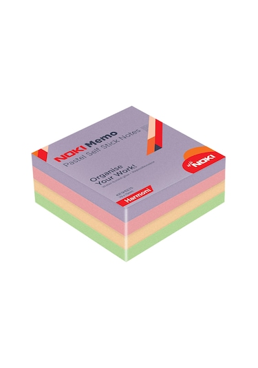 Noki Memo Stick 75x75 Mm 400 Yaprak Pastel Yapışkanlı Not Kağıdı
