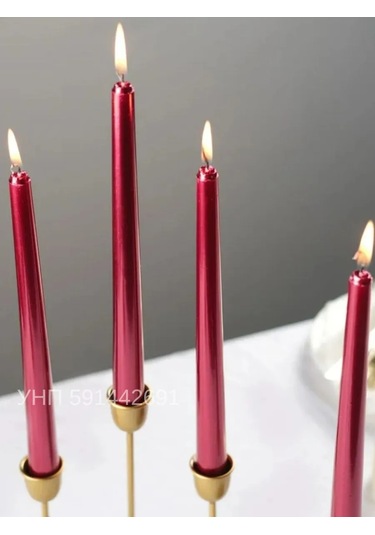 Candle Light Co. Antik Kırmızı Mumlar 210560627 Kirmızı