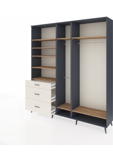 Hyperion Dolap 9 Raflı 3 Çekmeceli 3 Askılı 220x44x243 Antrasit-çam/aytaşı Atlas Çam/aytası Hyperion Dolap 9 Raflı 3 Çekmeceli 3 Askılı 220x44x243 Antrasit-çam/aytaşı Atlas Çam/aytası