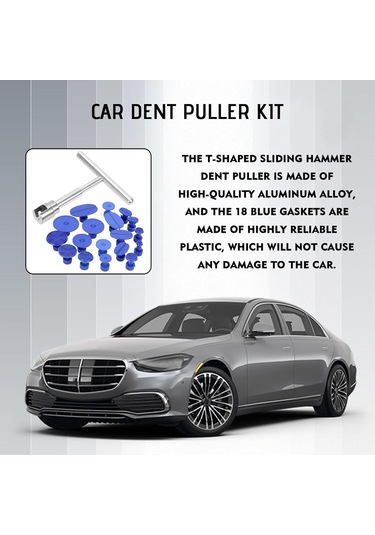 Qingmipy Oto Gövde Çukurluk Tamiri Seti - Boya Olmadan Halka Ve Darbe Yaranları Tamiri, Alüminyum T Tipi Kaydırıcı Çekiç İle 18 Parça Saksi, Metal, Cam Ve Seramik Üzerinde Kullanımı