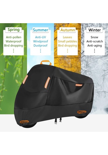 Suntek 210D Motosiklet Örtüsü Rüzgar Geçirmez Tokalar Koruyucu M