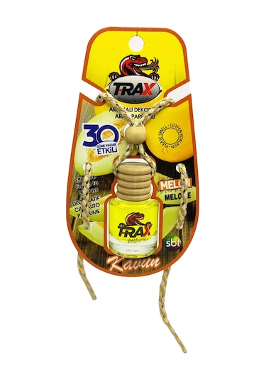 Kavun - 3'lü Aynaya Asmalı İpli Aromalı Dekoratif Araç Parfümü