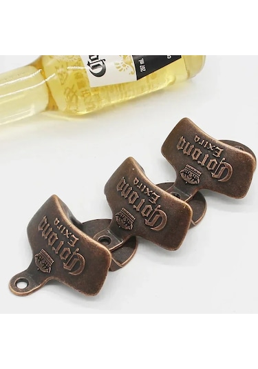 Liangmei Retro Dekoratif Şişe Açacağı Duvara Monte Asılı Bira Ahşap