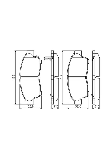 Toyota Corolla 1.6 Terra 1997-1999 Bosch Ön Balata Netpar21601