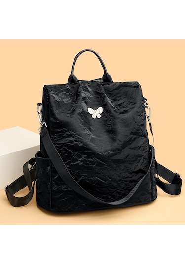 Fiyonk Büyük Kapasiteli Sırt Çantası Yeni Stil Doku Çok Amaçlı Üniversite Öğrencisi Sırt Çantası Şık Omuz Sırt Çantası Mavi Ana Resim Rengi Diğer