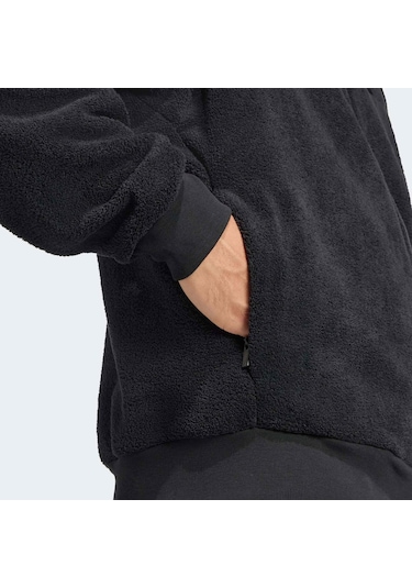 Adidas Future Icons Erkek Siyah Polar Ceket Jw7118 Siyah