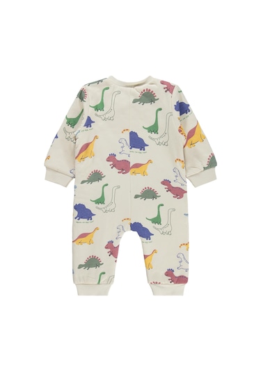 Civil Baby Dino Baskılı Erkek Uyku Tulumu - Bej Krem