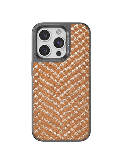 Apple iPhone Uyumlu 15 Pro Max Viper - Kapak - Kahverengi