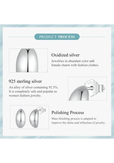 Gümüş Wostu 925 Ayar Gümüş Basit Ay Saplama Küpe Kadınlar Için Ins Tarzı Aerodinamik Kulak Sutds Pendientes Düğün Takısı 925 Ayar