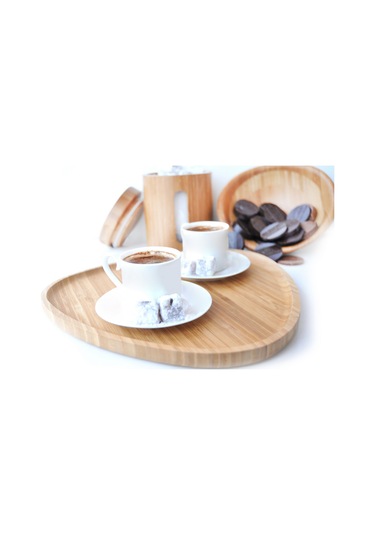 Bambum Macchiato Mini Üçgen Tepsi 22 x 21 X1.7 CM