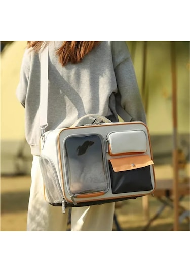 Jialan Büyük Kapasiteli Kedi Ve Köpek Sırt Çantaları Nefes