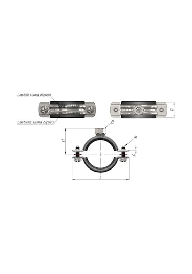 Somunlu Boru Kelepçesi 4 1/2 (156401221)