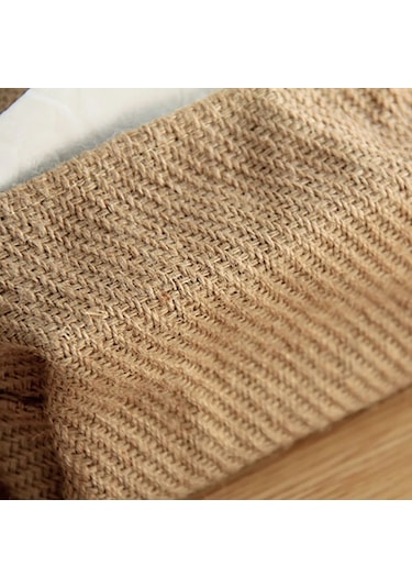 A-nordic Pamuk Keten Kağıt Havlu Kutusu Basit İçbükey Kağıt Çekmece Saklama Çantası Araba Doku Tutucu Ev Yemek Masası Doku Kutusu