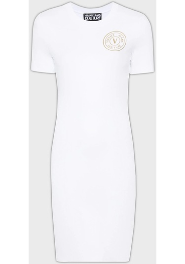 Versace Jeans Couture Bayan Elbise 76haot02 Cj03t G03 Beyaz