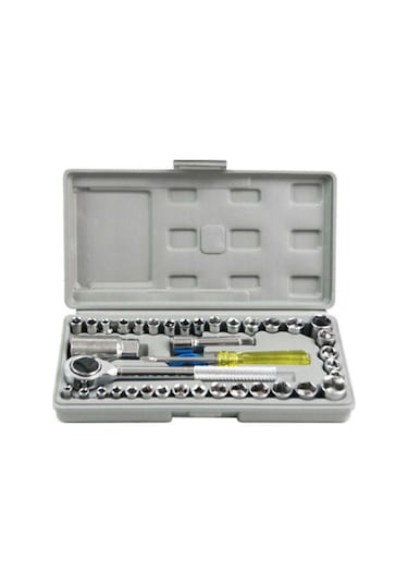 12 Parça Kombine Anahtar Takımı Ve 40 Parça Cırcırlı Lokma Takımı