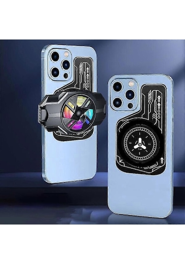 Cep Telefonu Soğutma Plakası Evrensel Manyetik Yarı İletken Soğutma Profesyonel Kaymaz Maliyet Radyatör Alanı Ultra İnce Cep Telefonu Kompozit Siyah