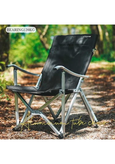 Madfox Dachuan Katlanır Kamp Sandalyesi Siyah Çok Renkli