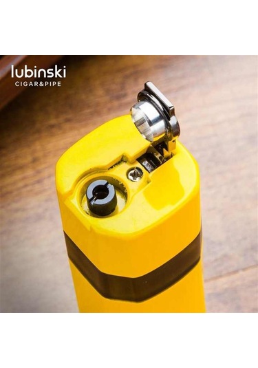 Lubinski Lion Sehpalı Delicili Tek Torch Puro Çakmağı Gold
