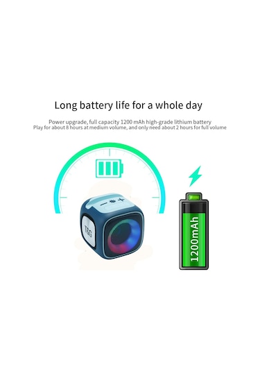 T&G TG359 Mini Bluetooth 5.3 Şarj Edilebilir Hoparlör