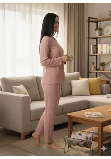 Kadın Pembe İnspire Pijama Takımı Pembe