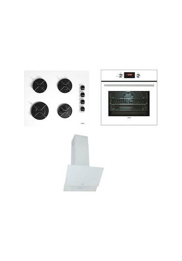 Teka Chef 6 HaK 625 WH - GBE 64002 KBC WH - ATV 60 Beyaz Ankastre Set