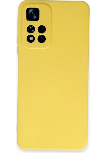 Muratech Newface Xiaomi Redmi Note 11 Pro Plus 5g Kılıf Nano İçi Kadife Silikon - Sarı