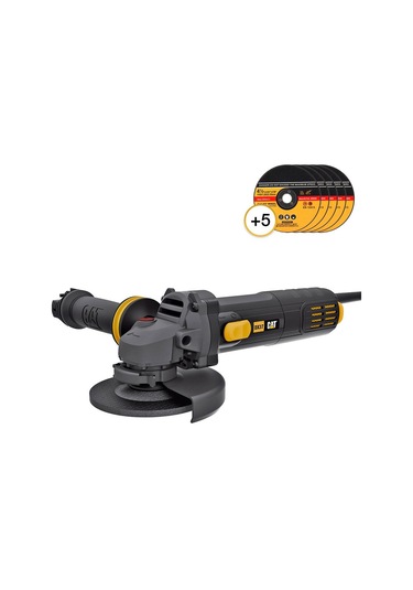 Cat DX37P 750 Watt 115 MM Profesyonel Avuç Taşlama + 5 Adet Metal Kesme Taşı