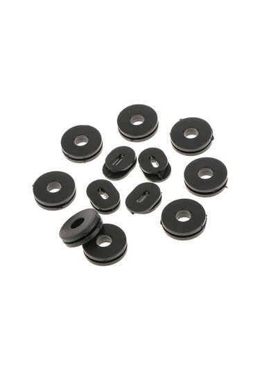Yingfu Sunttek Gs125 Için Siyah Kauçuk Yan Kapak Motosiklet Araba Oto Grommets 12 Adet Takım Siyah