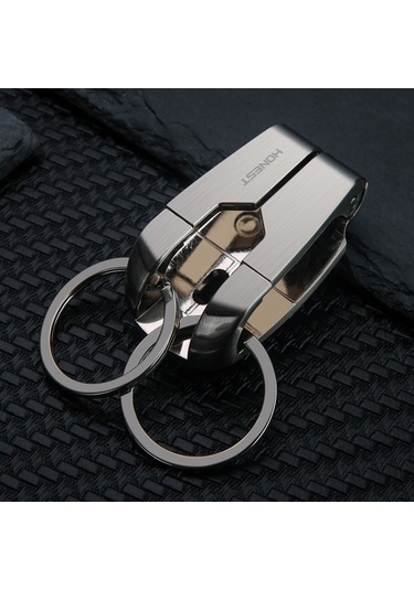 Sones Metal Bahar Klip Anahtarlık Beyaz