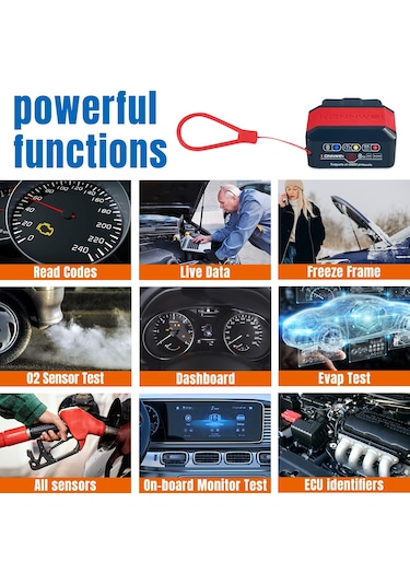 Tenfowee Konnweı Kw905 Bluetooth Obd Araç Arıza Tarayıcı - Android & İos Uyumlu