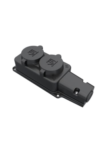 Bemis 1x16 2'li Kauçuk Grup Priz BK1-1402-3612