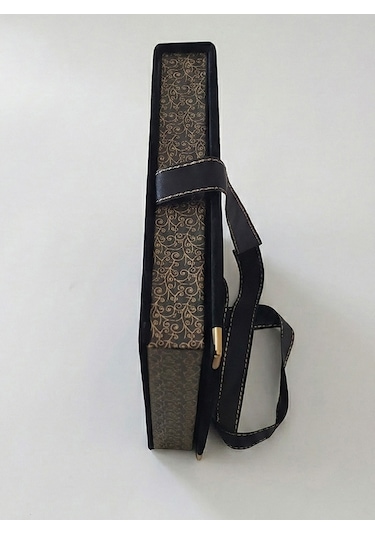 Lüks Kadife Kaplama Kurdeleli Takı Seti Kutusu 18x21 Cm Siyah