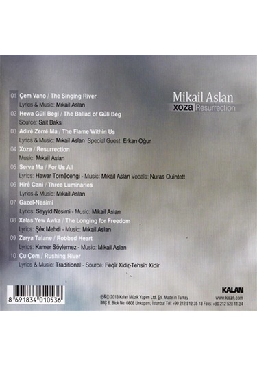 Mikail Aslan Xoza - Cd