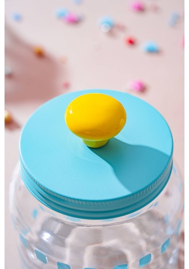 Vicenza Renkli Cam Kavanoz - 600 Ml Renkli