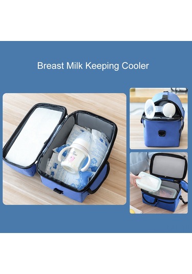 Dofolink Büyük Kapasiteli Isı Yalıtımlı Çanta - Anne Sütü, İlaç Ve Yiyecek Saklama, Piknik Ve Günlük Kullanim - Pembe Kırmızı