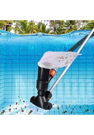 Padalink Siyah Taşınabilir Su Altı Süpürgesi, Toprak Üstü Havuz, Spalon, Fonten Ve Jakuzi İçin Yaprak Emici Ve 5 Bölümlü Gövde İle