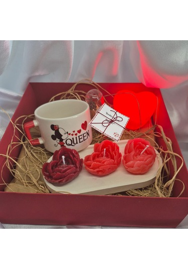 Sevgililer Günü Mum Hediye Kutusu